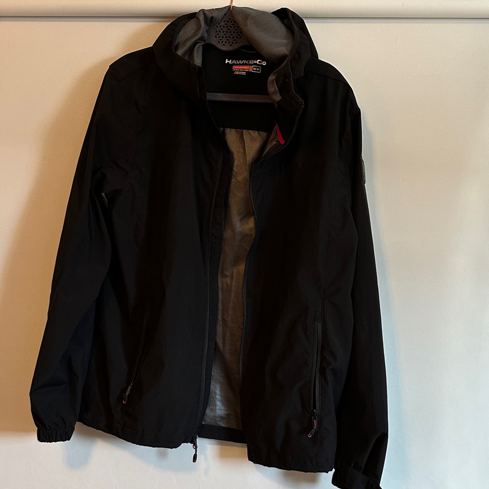Hawke & Co Black and Gray Windbreaker